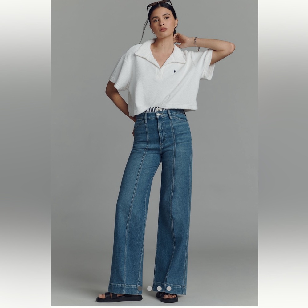 NWT Joe’s Jeans Anthropologie Front Seamed Wide Leg 25